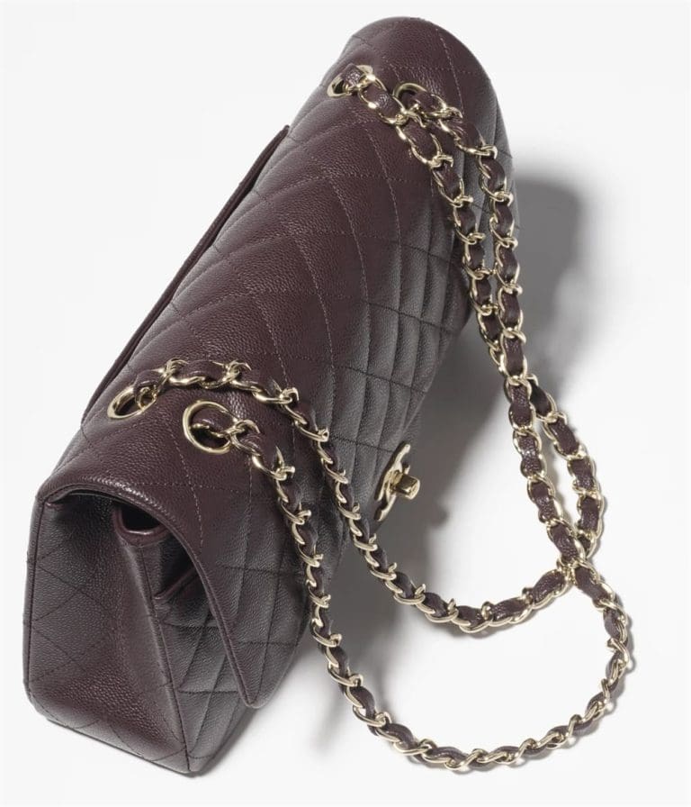 Chanel Classic 11.12 Handbag Grained Calfskin & Silver Metal