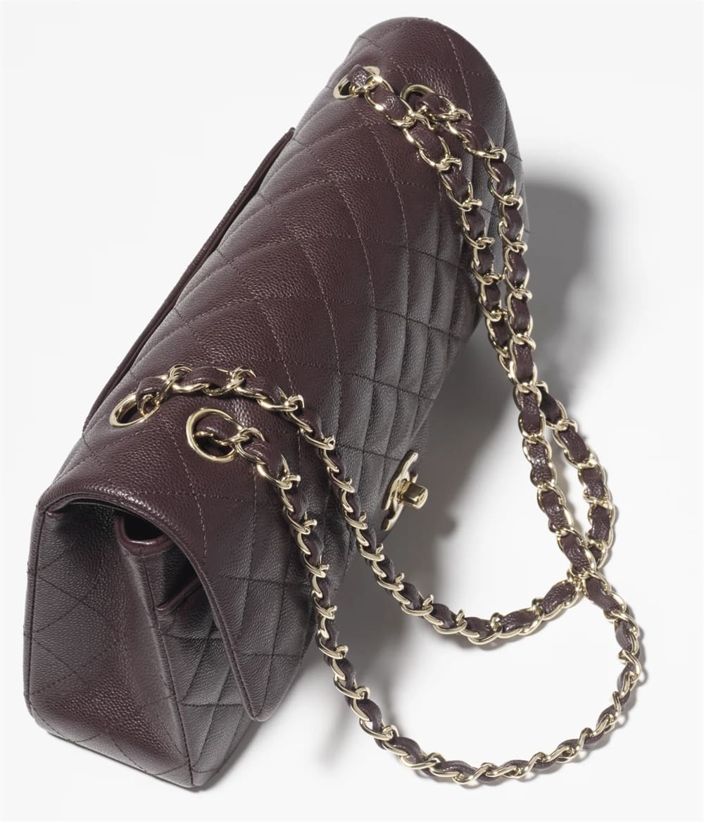 Chanel Classic 11.12 Handbag Grained Calfskin & Silver Metal