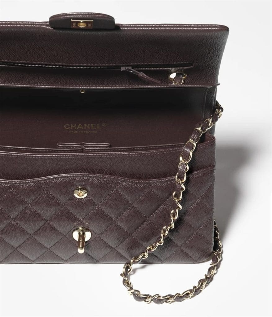 Chanel Classic 11.12 Handbag Grained Calfskin & Silver Metal