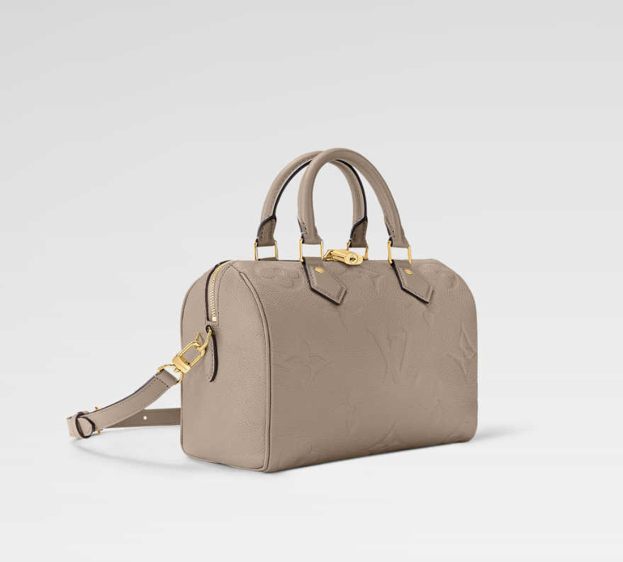 Louis Vuitton Speedy Bandoulière 25 Embossed grained cowhide leather