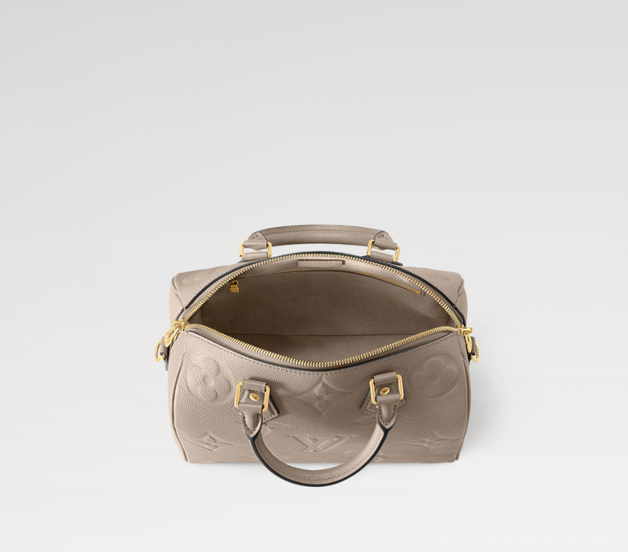 Louis Vuitton Speedy Bandoulière 25 Embossed grained cowhide leather