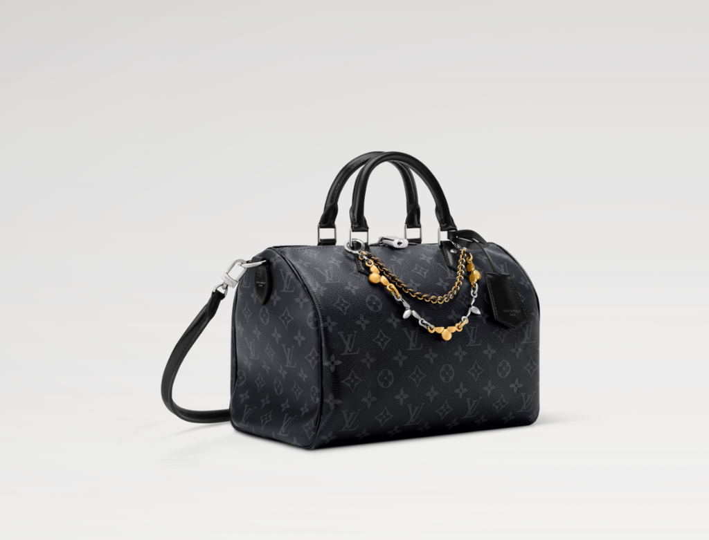 Louis Vuitton Speedy Soft 30 Monogram Eclipse Canvas Silver Hardware