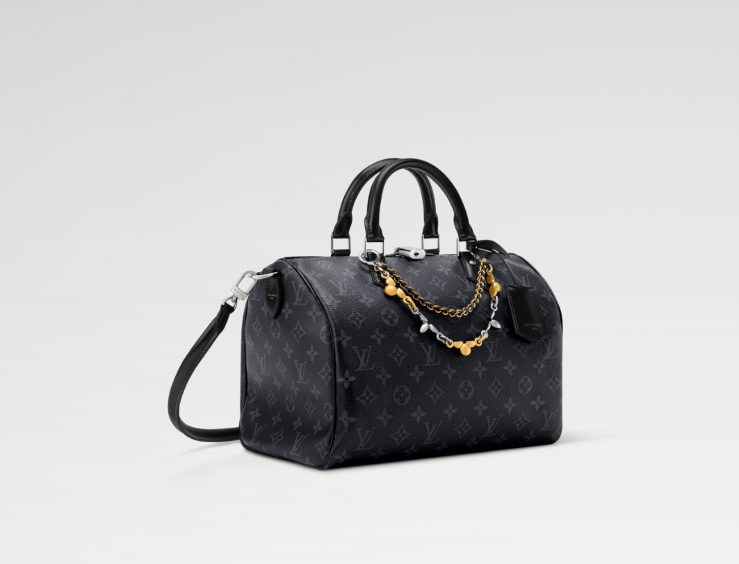 Louis Vuitton Speedy Soft 30 Monogram Eclipse Canvas Silver Hardware