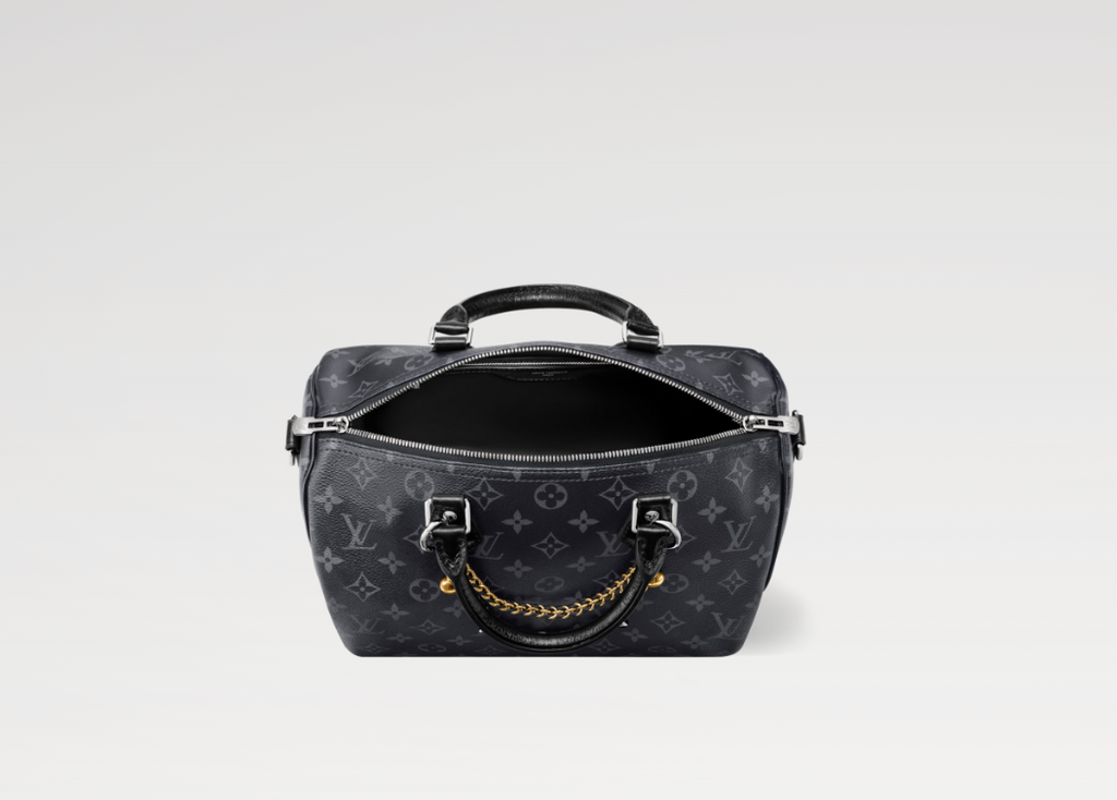 Louis Vuitton Speedy Soft 30 Monogram Eclipse Canvas Silver Hardware