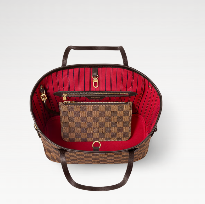 Louis Vuitton Neverfull PM handbag in Damier Ebene